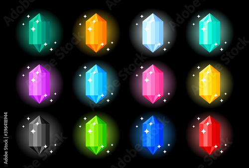 ゲーム／宝石／セット／クリスタル