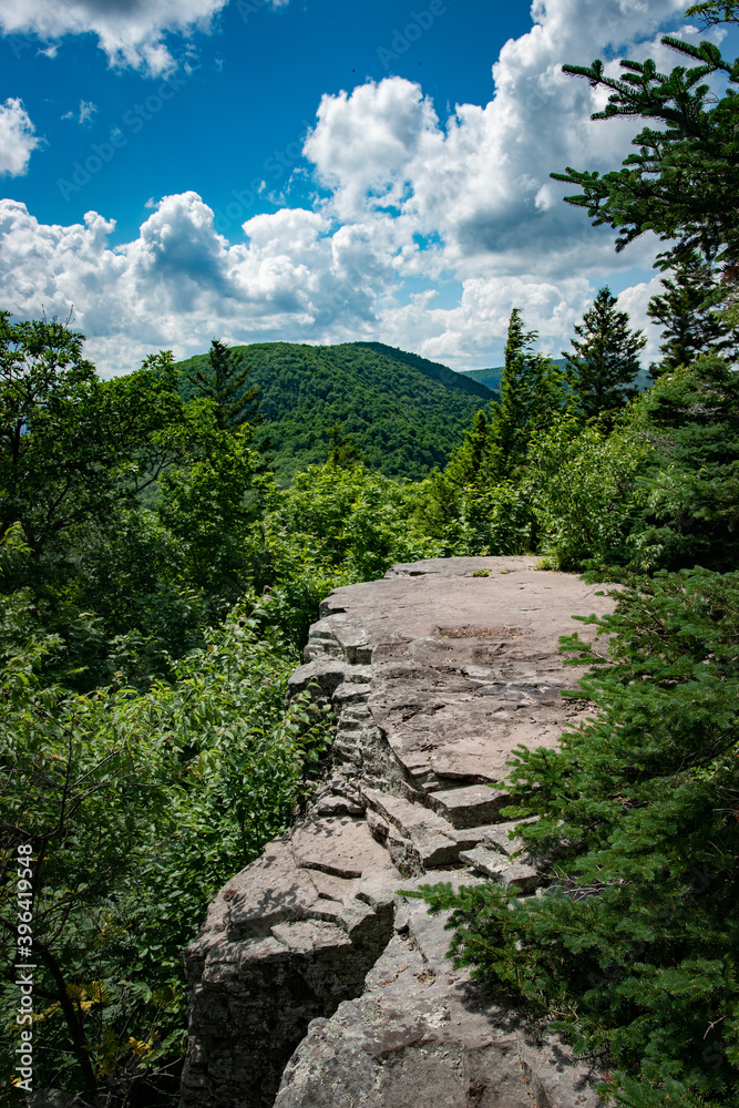 Acra Point trail, Catskill Mountains, New York