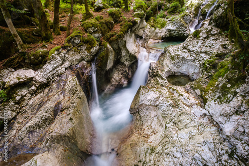 Beautiful green Water hurst of Sunik in Slovenia photo