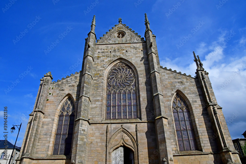 Dinan, France - september 7 2020 : Saint Malo church