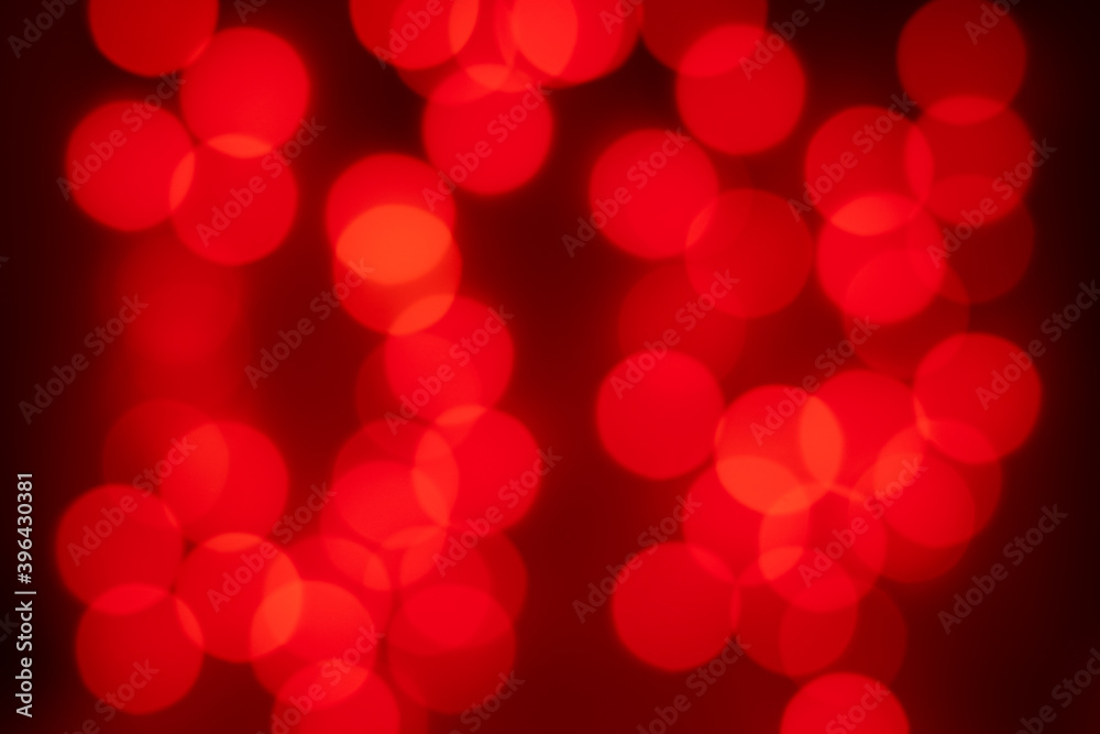 Bright Orange Bokeh Filling the Frame