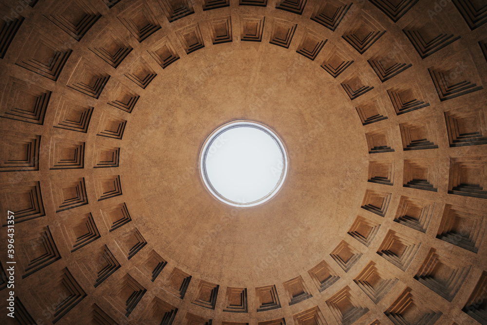 Ceiling of a Roman Dome.