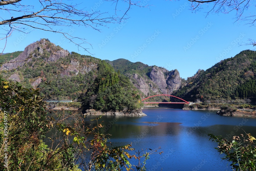 日向神峡　ハート岩