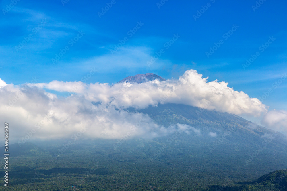 Volcano Agung on Bali
