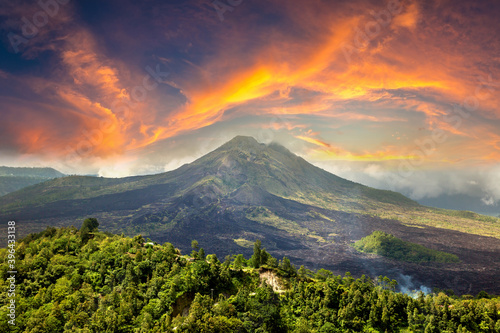 Volcano Batur on Bali