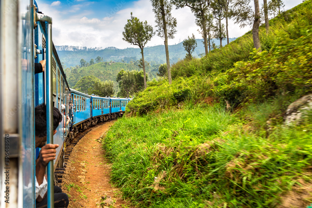 Obraz premium Train in Nuwara Eliya, Sri Lanka