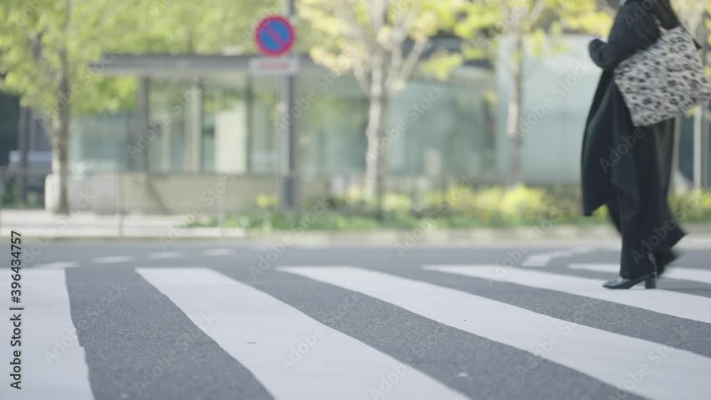 群衆・歩く人・横断歩道・東京駅 群衆・歩く人・横断歩道・東京駅