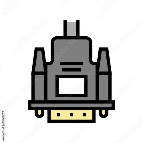 vga cable color icon vector. vga cable sign. isolated symbol illustration
