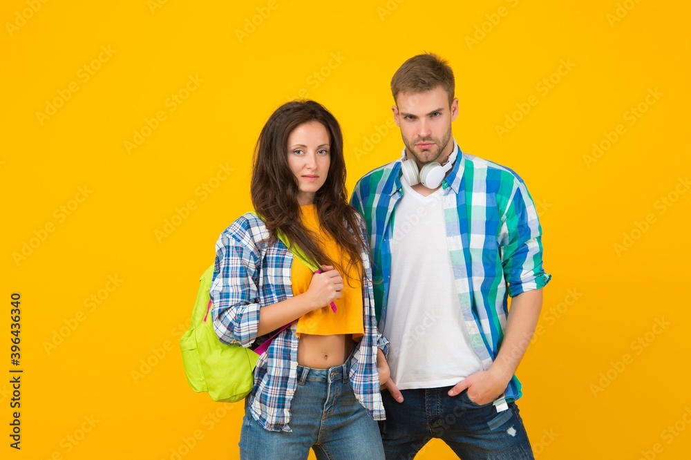 Comfortable and trusting dating relationship. Heterosexual dating couple yellow background. Sexy girlfriend and boyfriend. Love and romance. Commitment and engagement. Getting date Comfortable and trusting dating relationship. Heterosexual dating couple yellow background. Sexy girlfriend and boyfriend. Love and romance. Commitment and engagement. Getting date