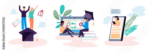 Education concept with students