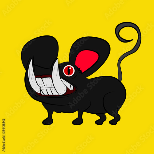 mouse laughing out loud, streetwear or t-shirt design