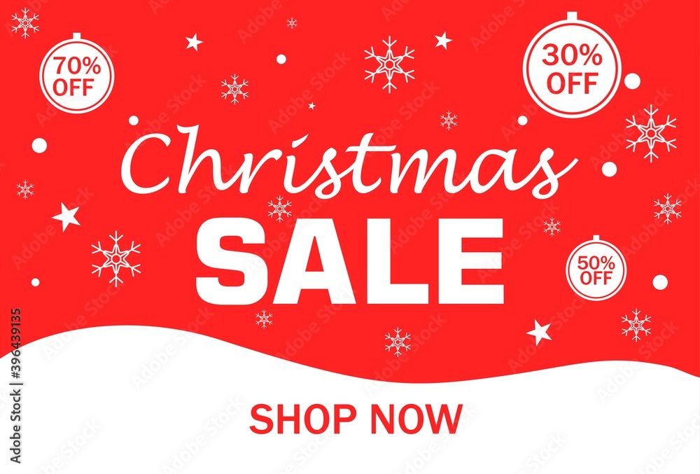 red and white christmas sale design. design for fancy Christmas banner and poster templates red and white christmas sale design. design for fancy Christmas banner and poster templates