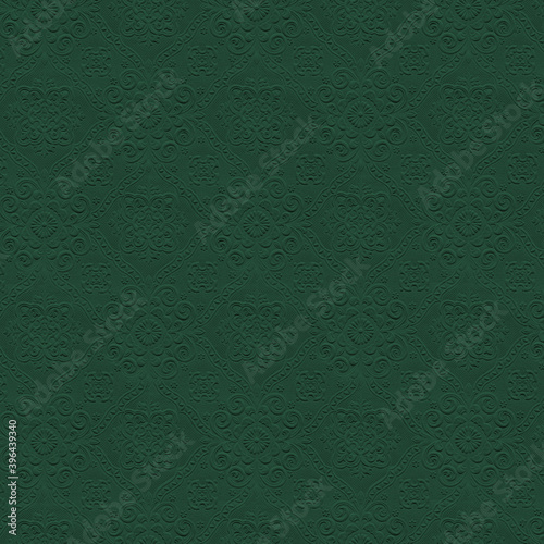Beautiful embossed viridian green dusk beige natural paper. Structured texture background can be used for background or wall paper. Natural Luxury.
