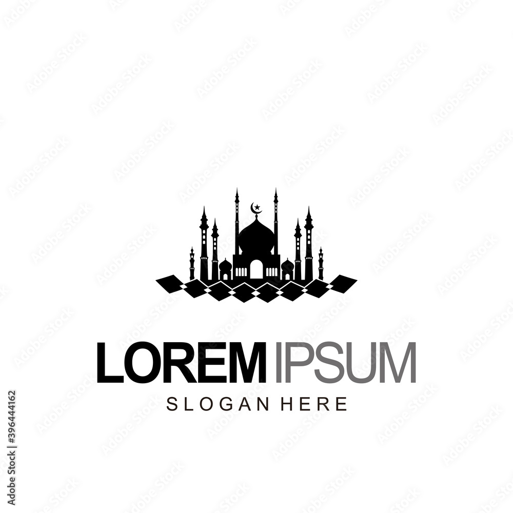 mosque logo design and template