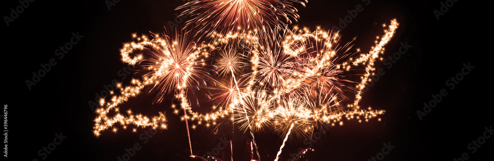 Fototapeta premium Happy New Year Background. Start in 2021