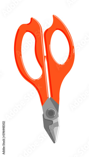 Modern cosmetic nail clipper isolated on white background