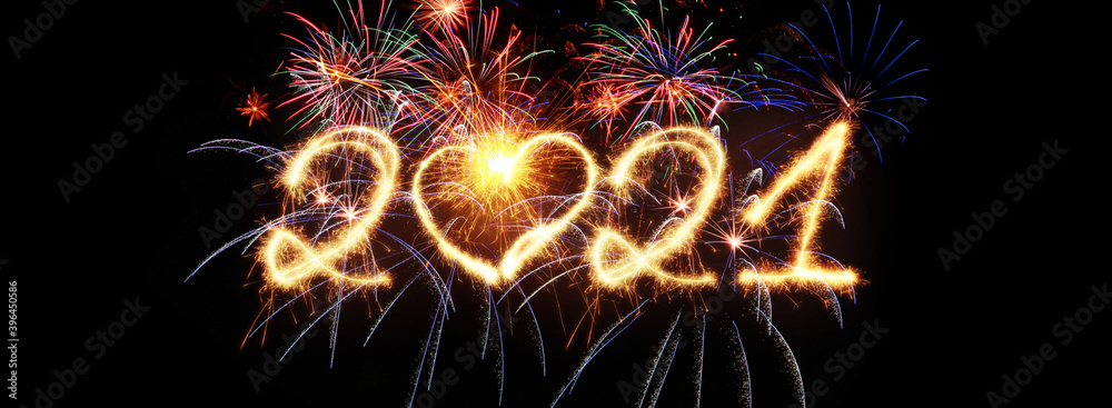 Happy New Year Background. Start in 2021
