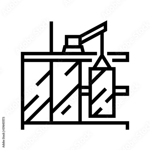 windows installation line icon vector. windows installation sign. isolated contour symbol black illustration