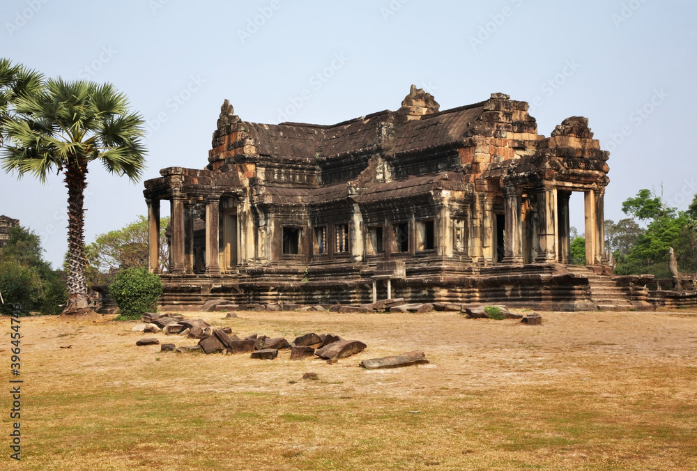 Library of Angkor Wat - Capital temple. Siem Reap province. Cambodia