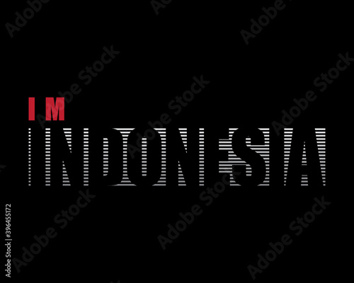 Vector illustration of graphic letters, Indonesian writing. creative clothing manufacturing, suitable for the design of t-shirts, clothing, hoodies, printing products etc.