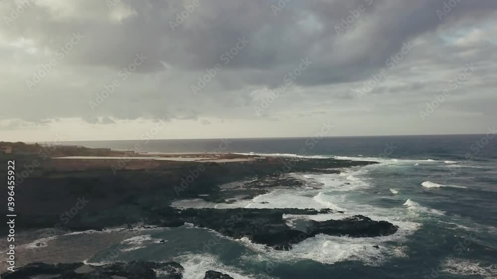 A stormy day at the coast of Punta Del Hidalgo, Tenerife A stormy day at the coast of Punta Del Hidalgo, Tenerife