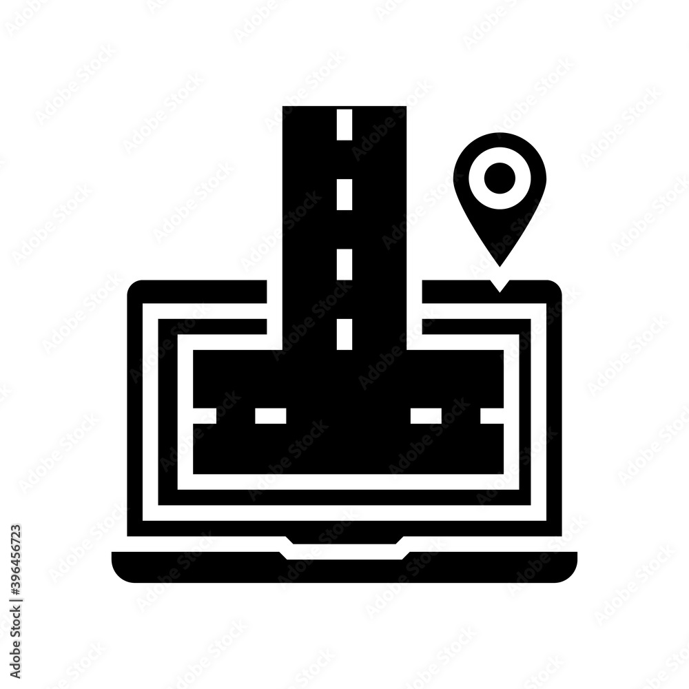 laptop program glyph icon vector. laptop program sign. isolated contour symbol black illustration laptop program glyph icon vector. laptop program sign. isolated contour symbol black illustration