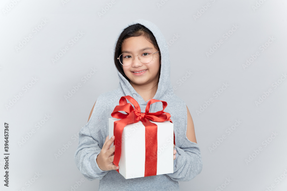 picture of beautiful girl with gift box picture of beautiful girl with gift box