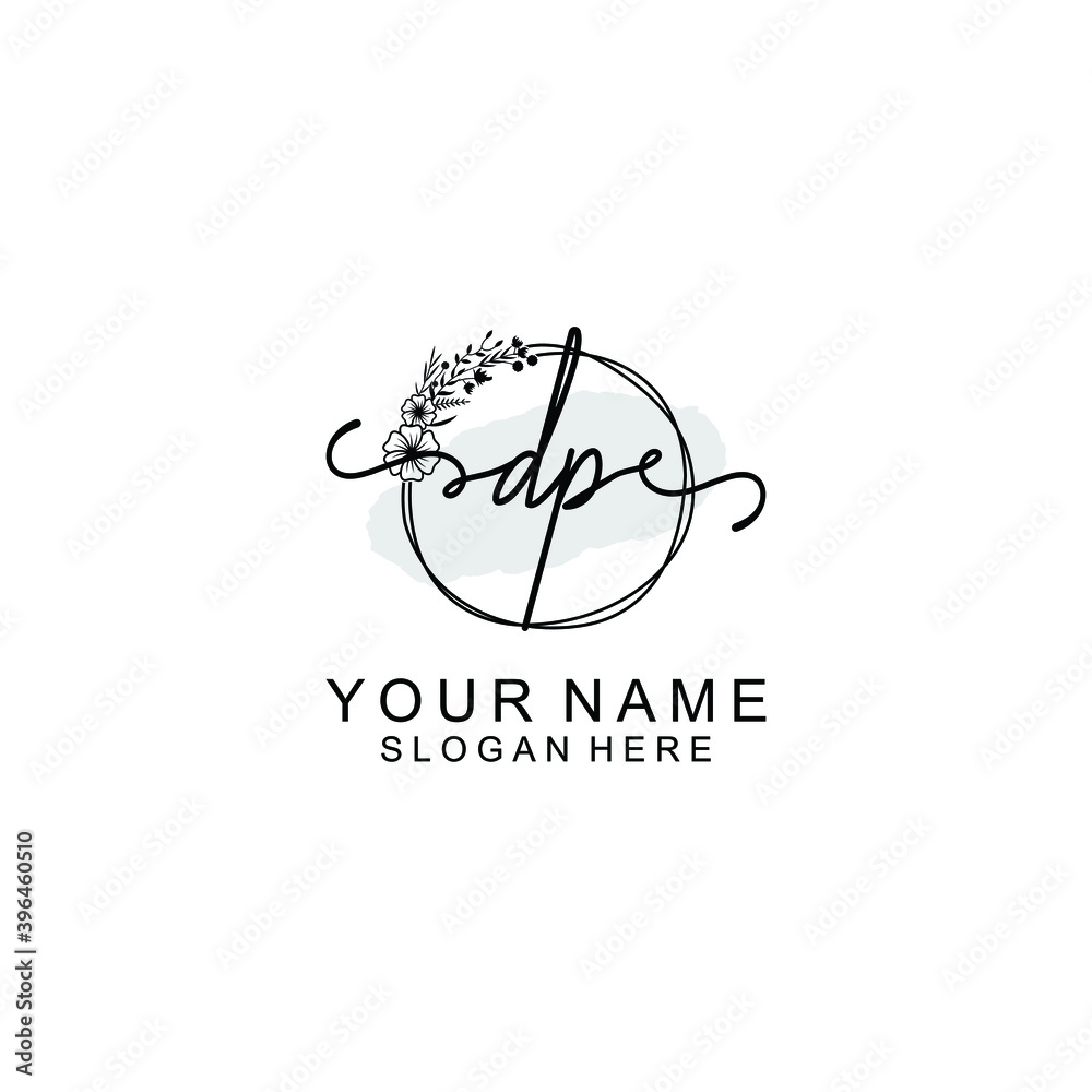 Initial DP Handwriting, Wedding Monogram Logo Design, Modern Minimalistic and Floral templates for Invitation cards Initial DP Handwriting, Wedding Monogram Logo Design, Modern Minimalistic and Floral templates for Invitation cards
