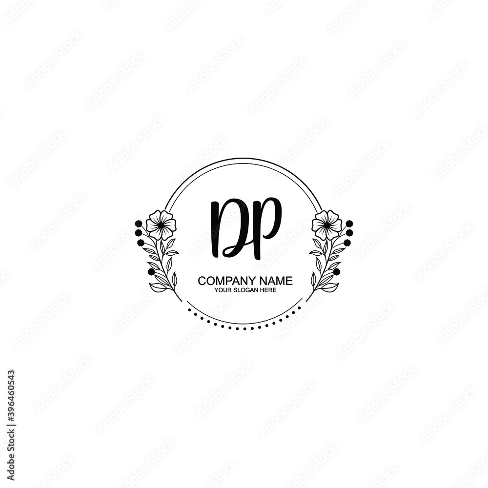 Initial DP Handwriting, Wedding Monogram Logo Design, Modern Minimalistic and Floral templates for Invitation cards Initial DP Handwriting, Wedding Monogram Logo Design, Modern Minimalistic and Floral templates for Invitation cards