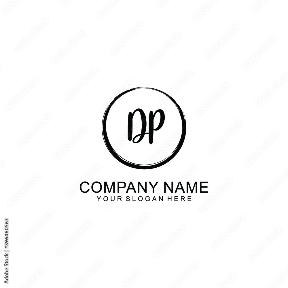 Initial DP Handwriting, Wedding Monogram Logo Design, Modern Minimalistic and Floral templates for Invitation cards Initial DP Handwriting, Wedding Monogram Logo Design, Modern Minimalistic and Floral templates for Invitation cards