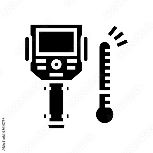 thermal imager glyph icon vector. thermal imager sign. isolated contour symbol black illustration