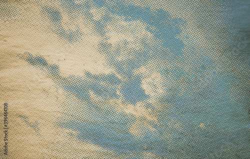 retro sky pattern on old paper