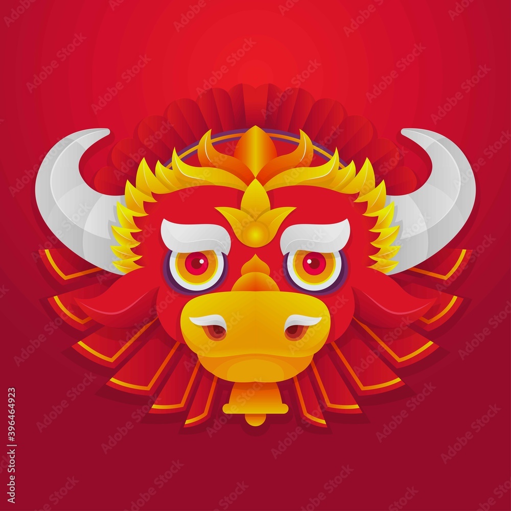 chinese new year 2021. year of the ox.
chinese new year 2021. year of the ox.