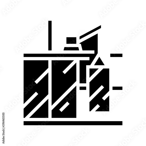 windows installation glyph icon vector. windows installation sign. isolated contour symbol black illustration