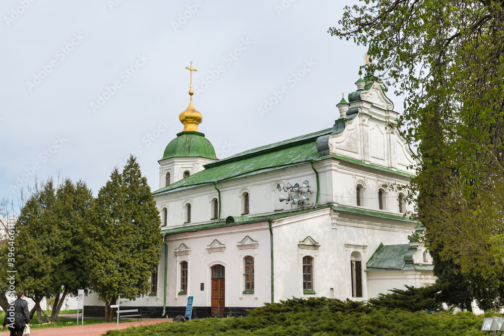 Building of Saint Sophia's Cathedral Kiev in Ukraine, an outstanding architectural monument of Kievan Rus