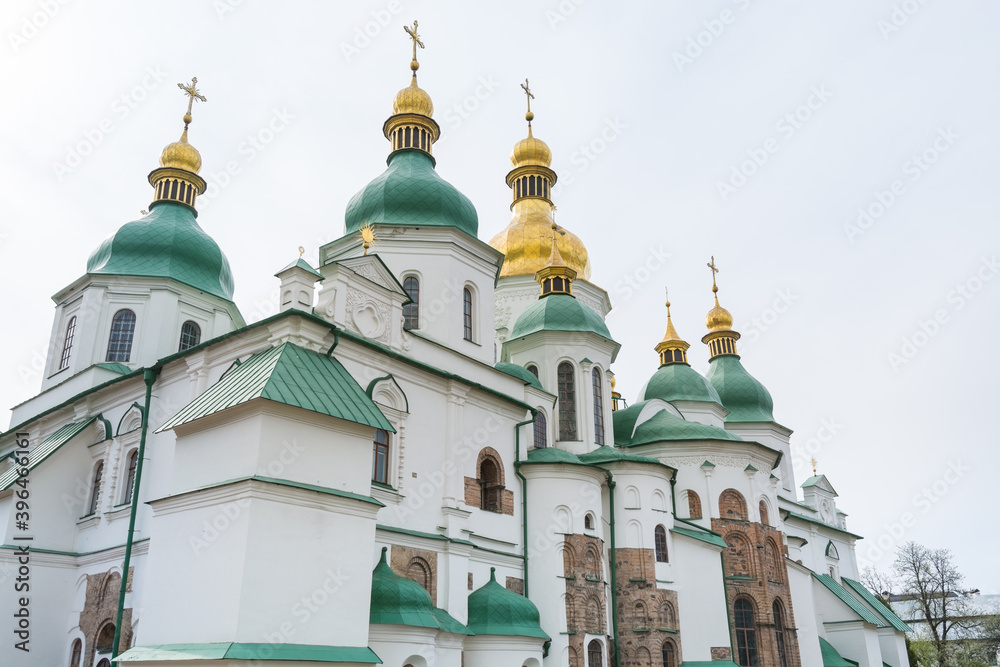 Building of Saint Sophia's Cathedral Kiev in Ukraine, an outstanding architectural monument of Kievan Rus