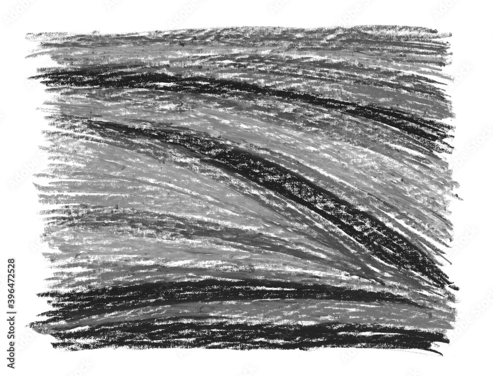 Obraz premium white gray monochrome gradient, crayons abstract retro for your design sketch freehand drawing doodle diagonal lines scandinavian style background grunge texture. Nursery decor trend of the season