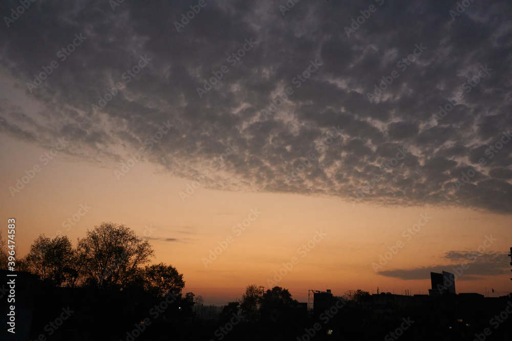 sunset in the city,sunset in the village sunset in the city,sunset in the village