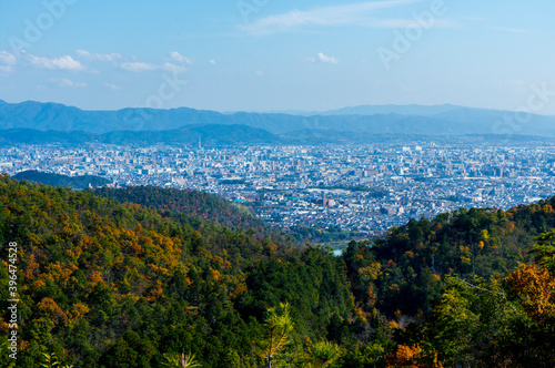 高雄ドライブウェイからの京都市街眺望