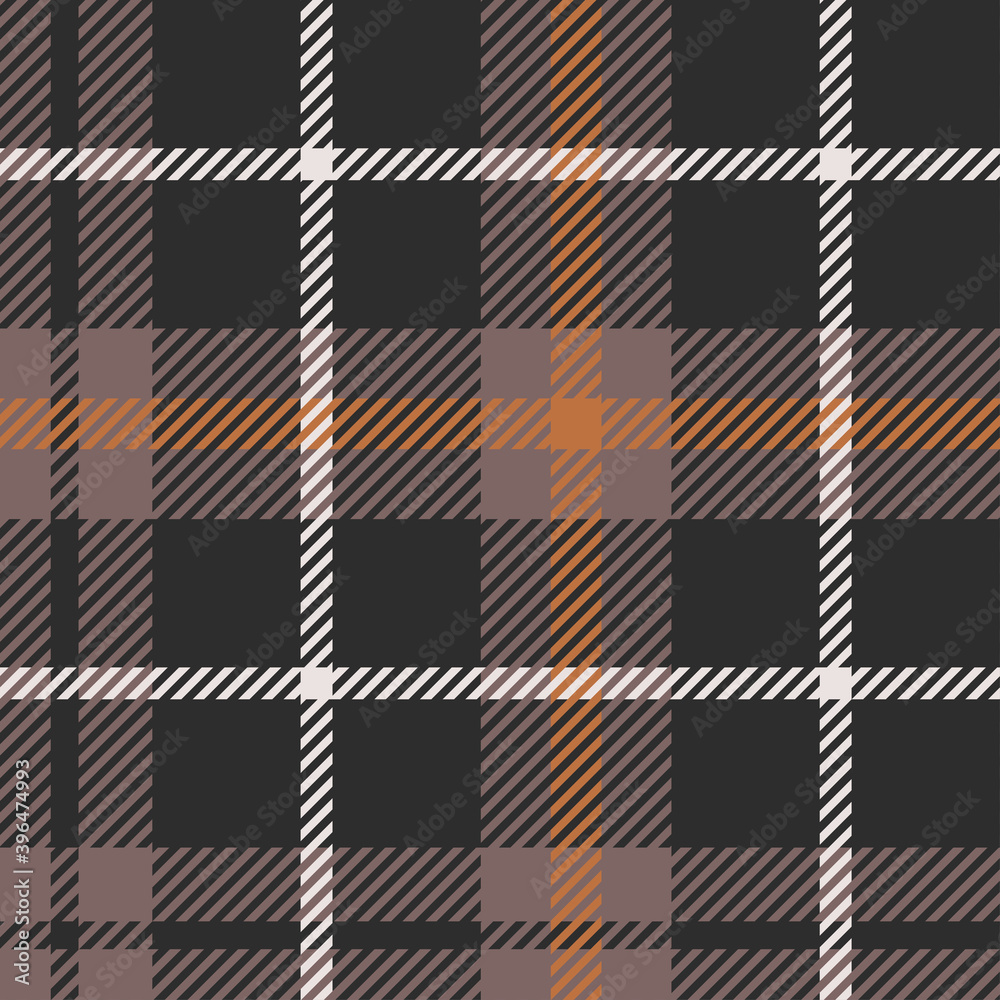 tartan check plaid in grey, orange, white. Seamless pattern background tartan check plaid in grey, orange, white. Seamless pattern background