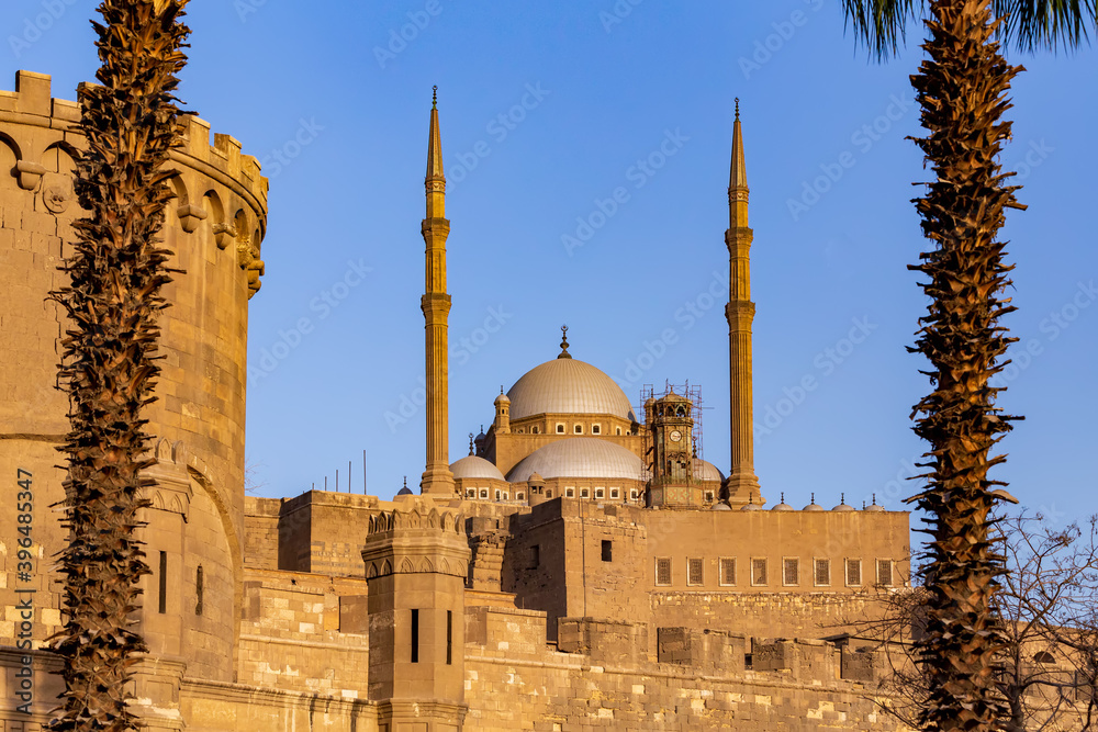 Obraz premium Mosque of Saladin Citadel, Salah El-Deen square, Cairo, Egypt