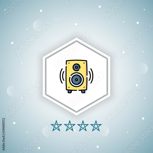     subwoofer vector icon modern