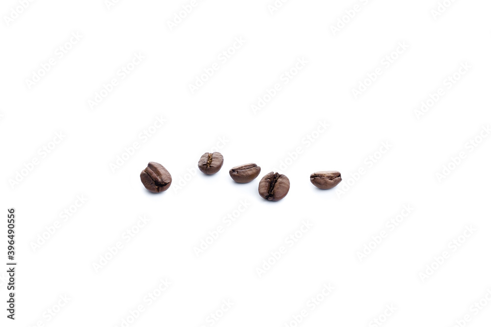 Coffee beans isolated on a white background Coffee beans isolated on a white background