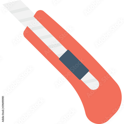 
Utility Cutter Flat vector Icon 
