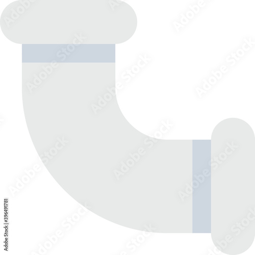 
Pvc Pipe Flat vector Icon
