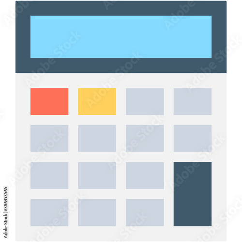 
Calculator Flat Vector Icon
