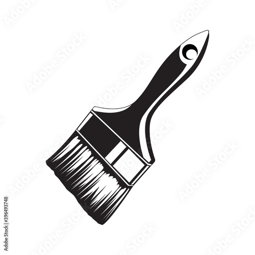paint brush vector isolated on white background