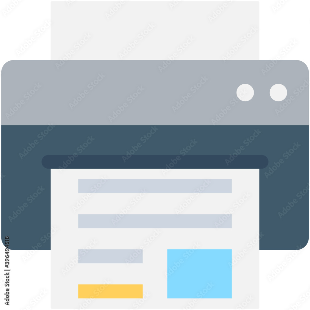 Printer Flat Vector Icon
Printer Flat Vector Icon