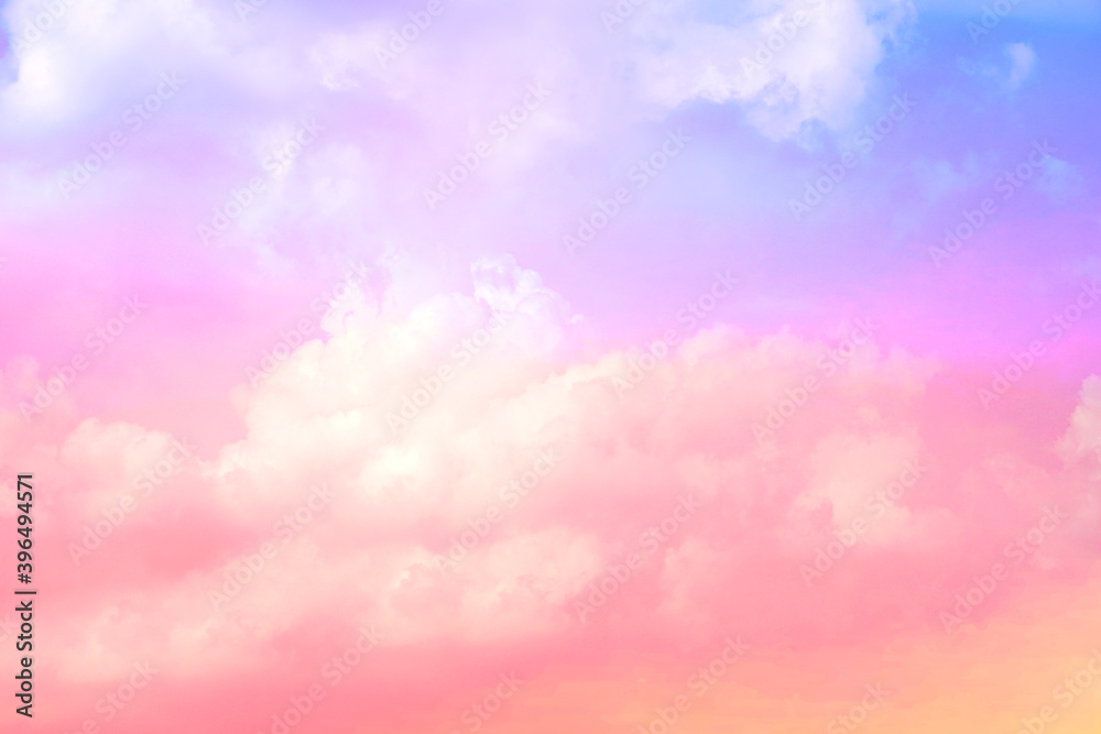 Obraz premium sunset sky with clouds background, Beautiful Amazing shape