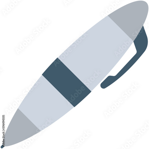 
Ball Pen Flat Vector Icon
